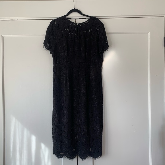 NSR Lace Midi Dress with Sheer Waist, Size XL - Picture 4 of 10